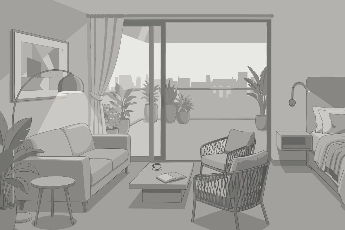 Camera Doppia con Letti Singoli con Balcone